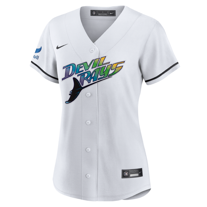 Rays Women's Nike White Devil Rays Vapor Limited Jersey