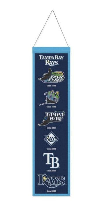 Rays Blue and Navy Evolution Wool Banner