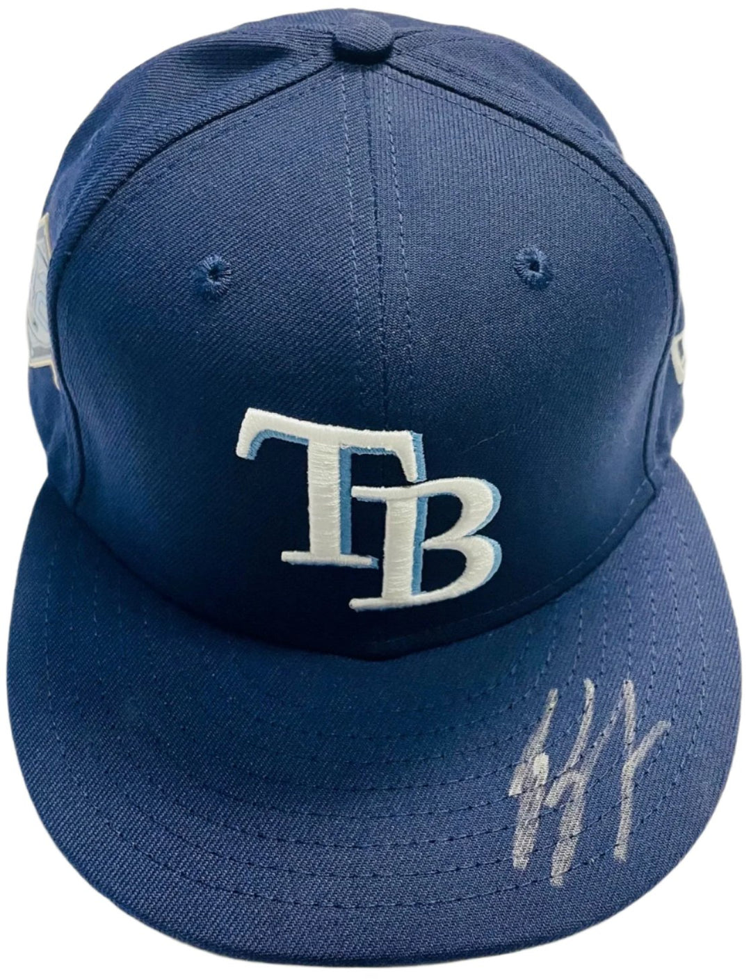 Rays Ryan Yarbrough Game Used Authentic Autographed Jackie Robinson Day Hat