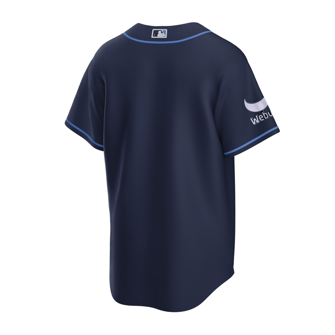 Rays Youth Nike Navy Vapor Limited Jersey