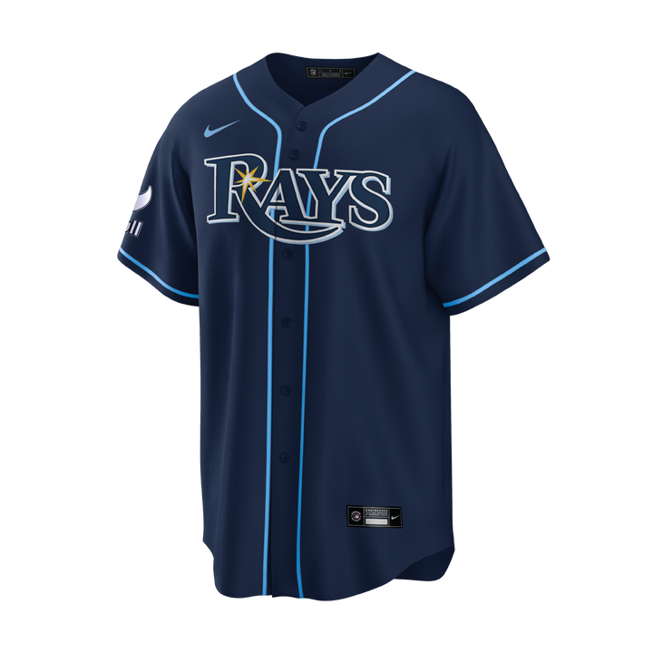 Rays Youth Nike Navy Vapor Limited Jersey