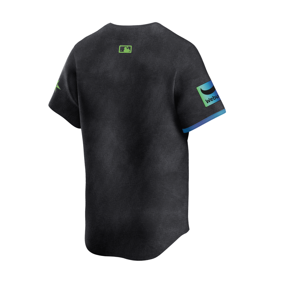 Rays Youth Nike Charcoal Grey City Connect Limited Replica Jersey