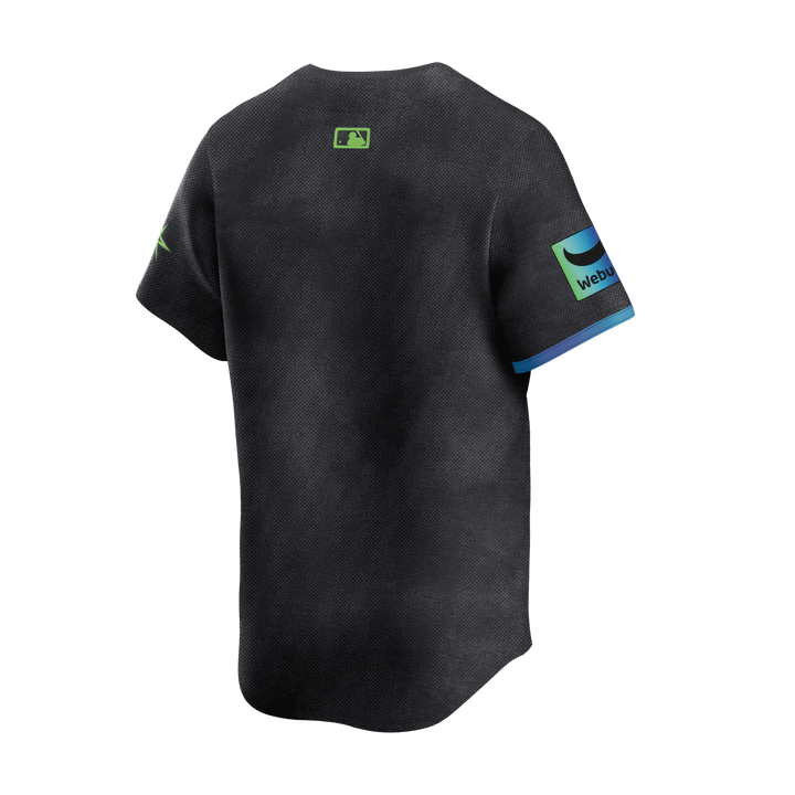 Rays Youth Nike Charcoal Grey City Connect Limited Replica Jersey