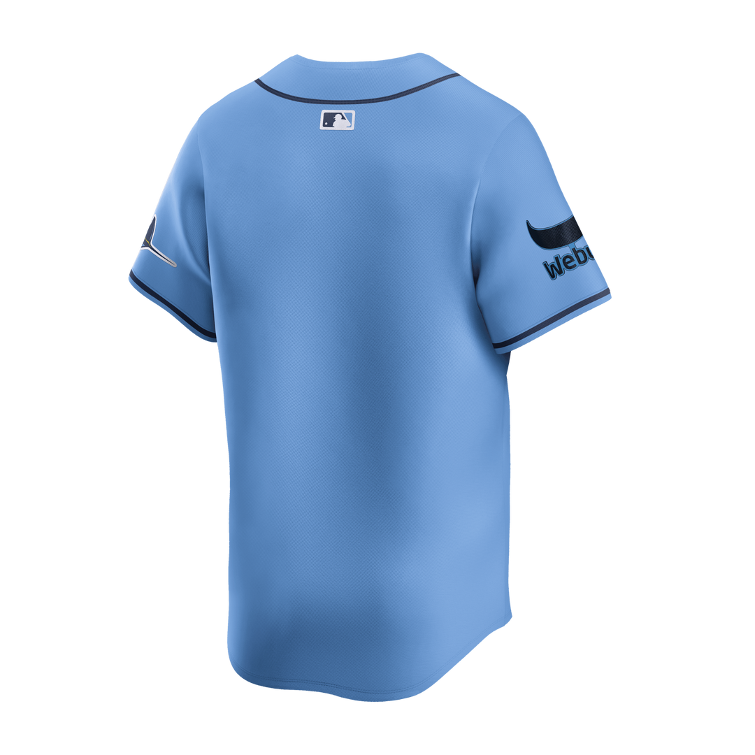 Rays Youth Nike Valor Blue Vapor Limited Jersey