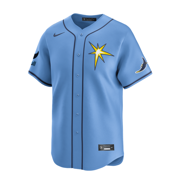 Rays Youth Nike Valor Blue Vapor Limited Jersey