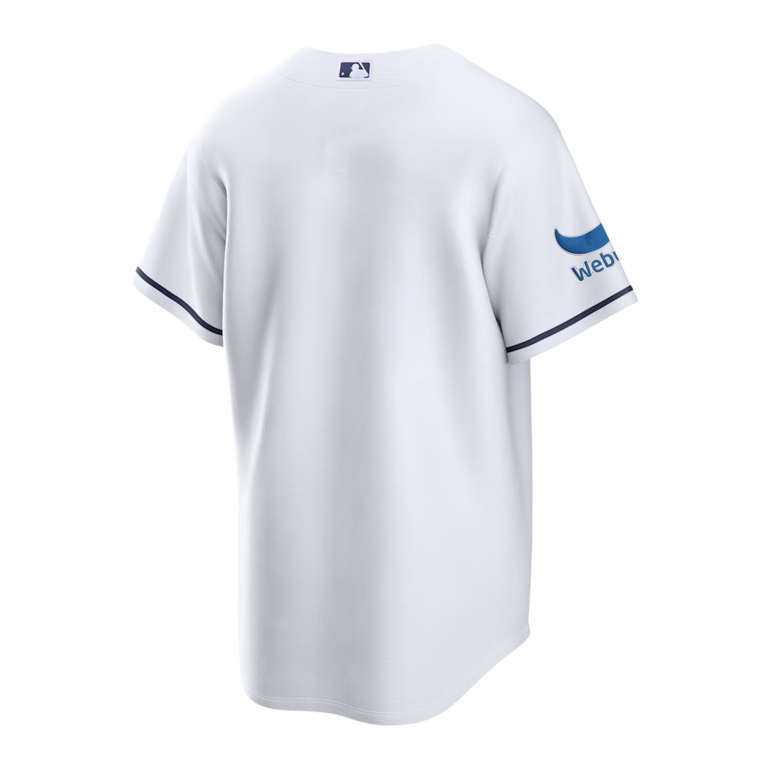Rays Youth Nike Devil Rays White Vapor Limited Jersey