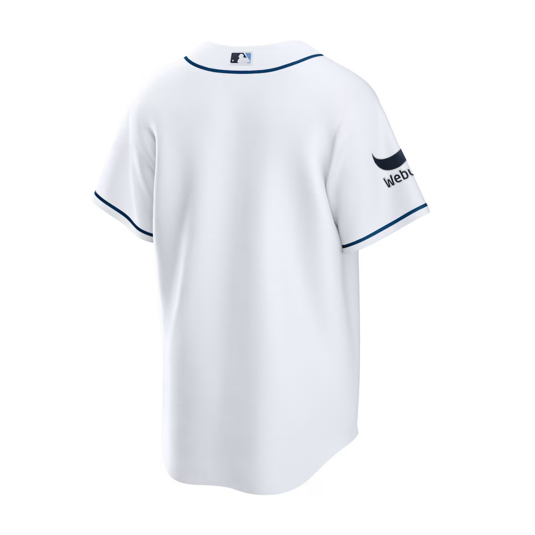Rays Youth Nike Home White Vapor Limited Jersey