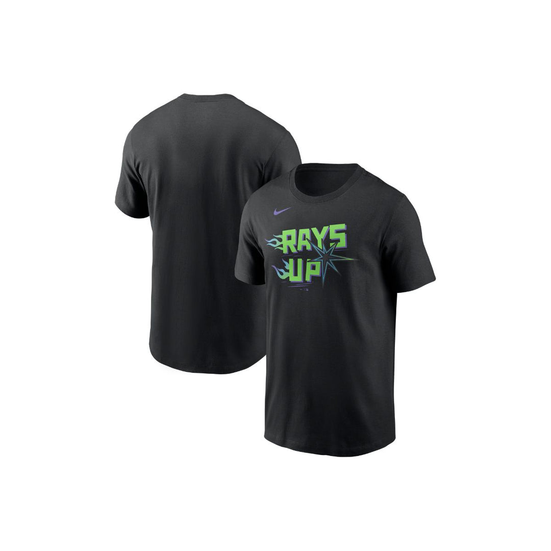 Rays Youth Nike Black City Connect Rays Up Gradient Burst T-Shirt