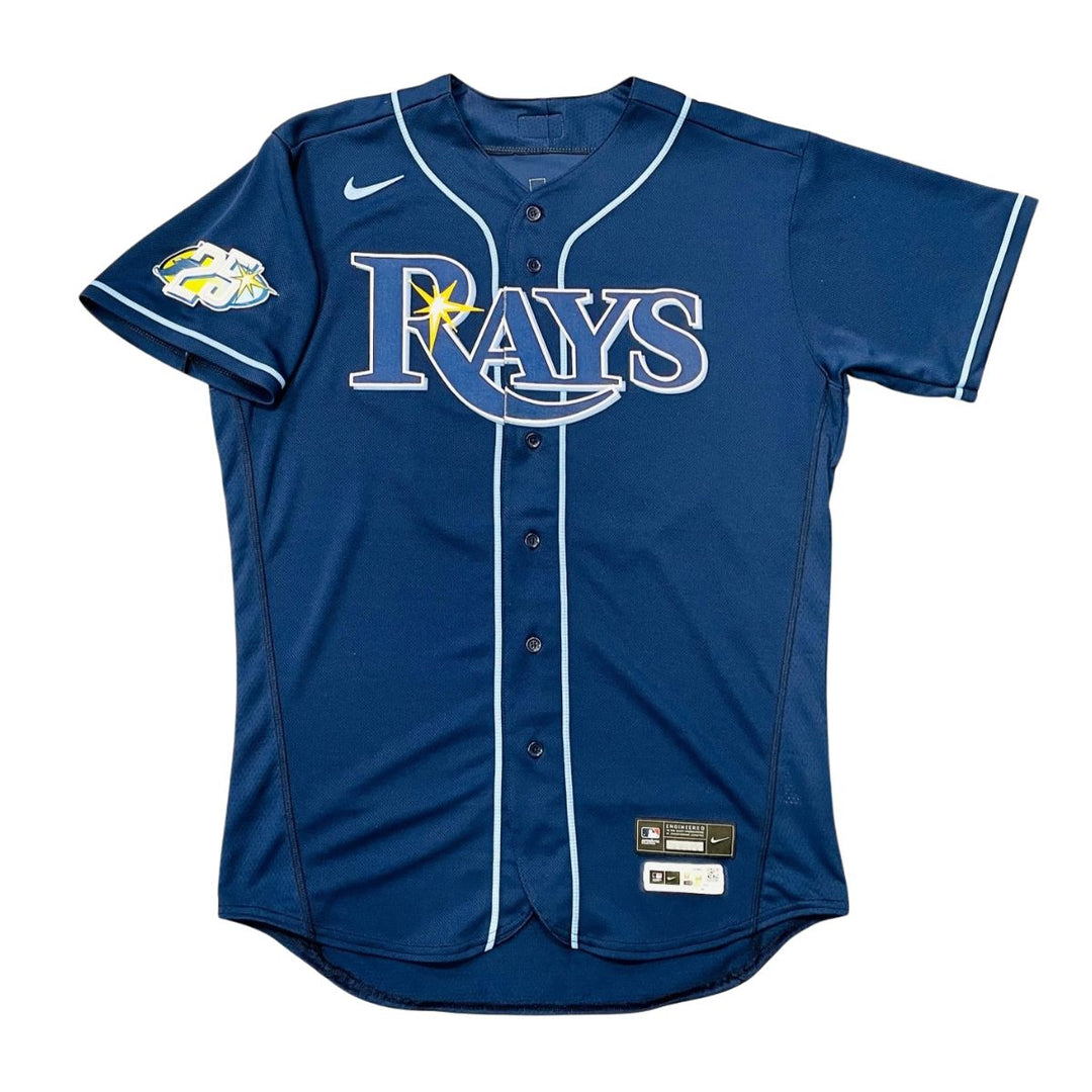 Rays Kevin Kelly Team Issued Authentic Autographed Navy Jersey
