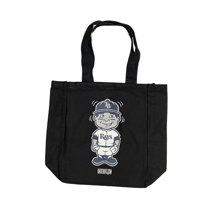 Black Bobblehead Baseballism Canvas Tote Bag