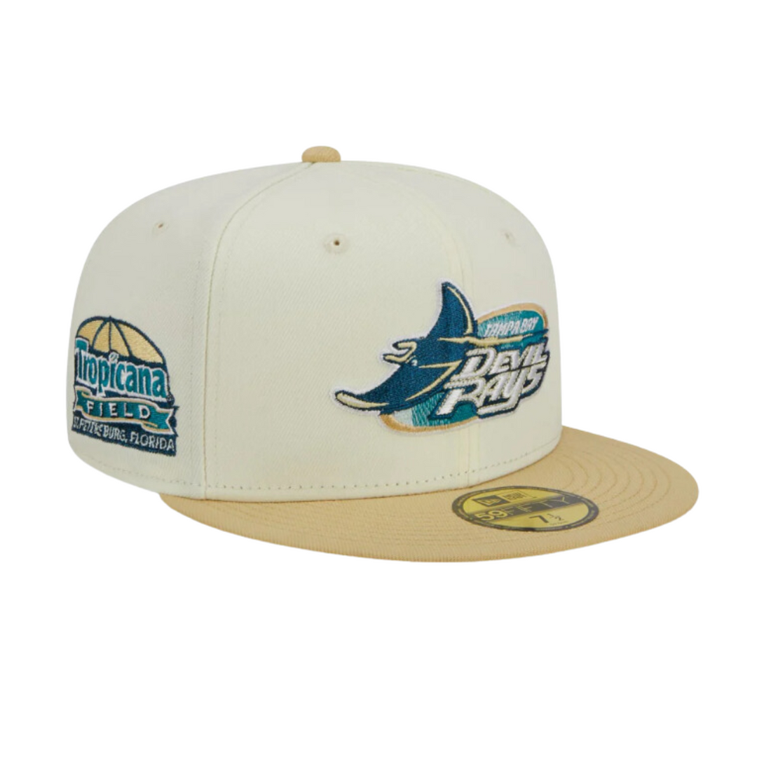 Rays New Era Chrome City Icon Devil Rays Tropicana Field 59Fifty Fitted Hat