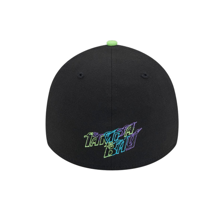 Rays New Era Black Purple City Connect 39Thirty Flex Fit Hat