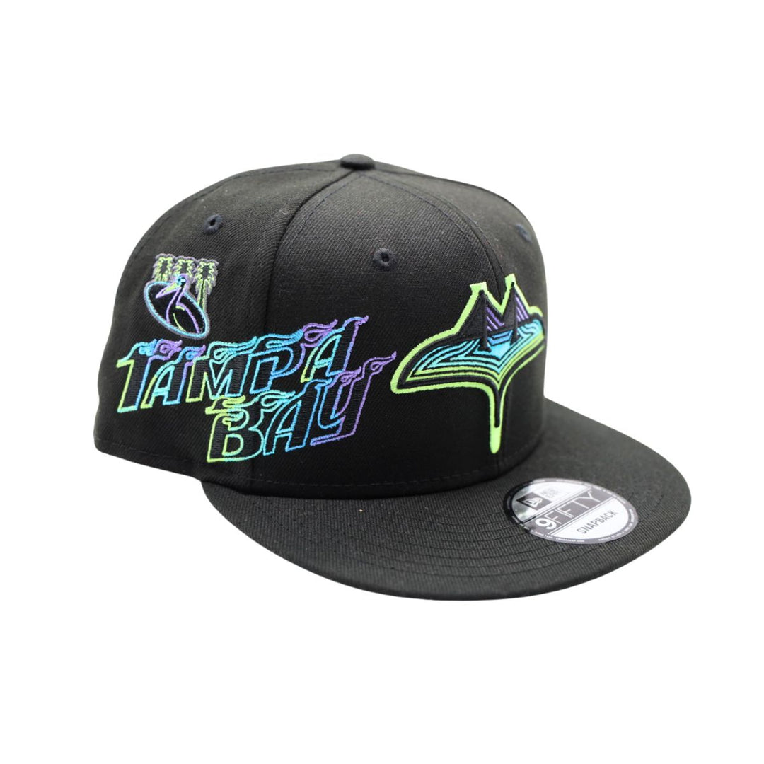 Rays New Era Black City Connect Fan Pack 9Fifty Snapback Hat