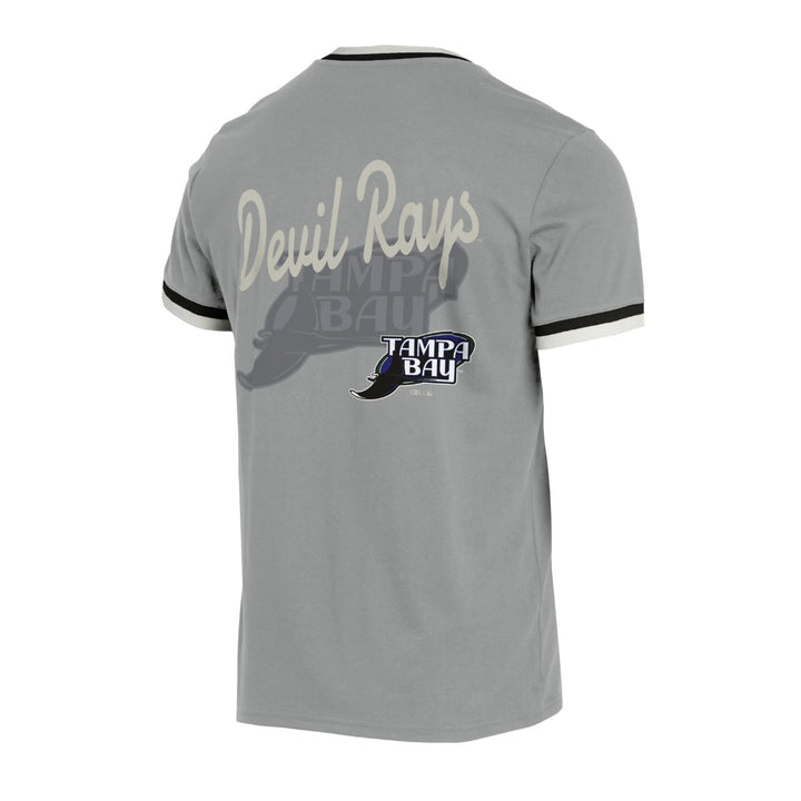 Rays Darius Rucker Collection Grey Devil Rays V-Neck T-Shirt