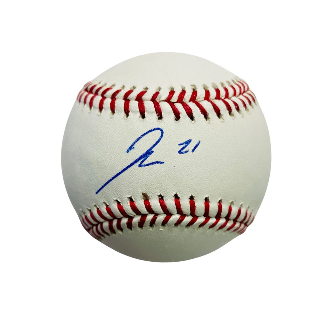 Rays Jonny DeLuca Autographed Official MLB Baseball