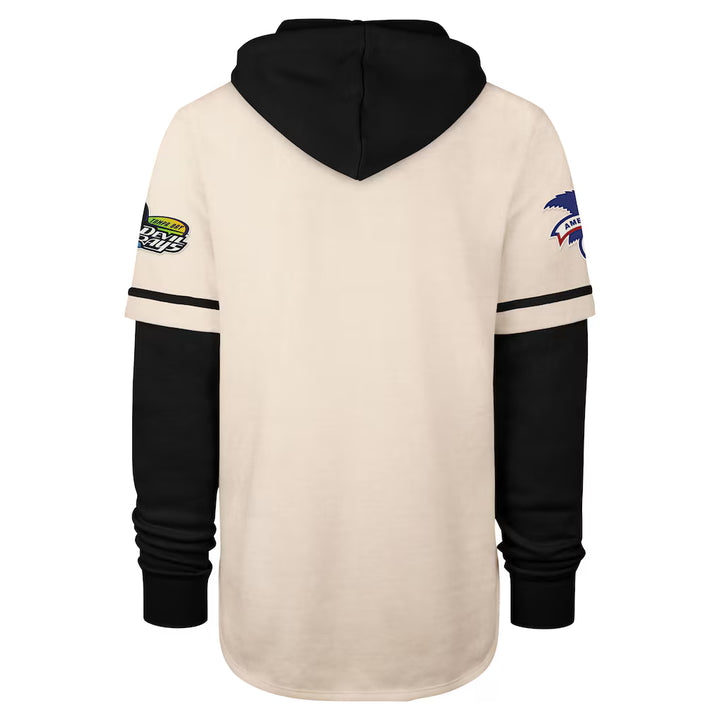 Rays Men's '47 Brand Cream Trifecta Shortstop Pullover Hoodie