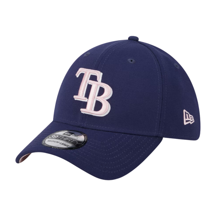 Rays New Era Navy Blue 2024 Mother's Day 39Thirty Flex Fit Hat