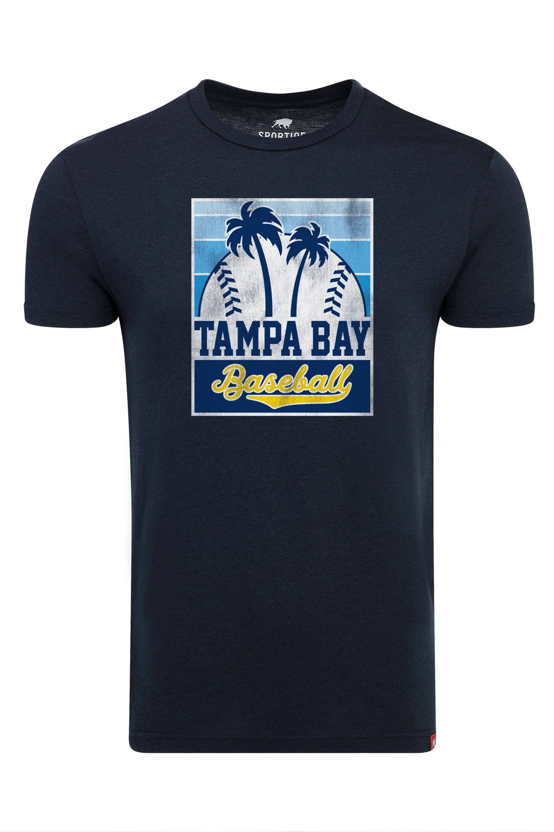 NAVY TAMPA BAY BASEBALL PALM TREES SPORTIQE T-SHIRT - The Bay Republic | Team Store of the Tampa Bay Rays & Rowdies