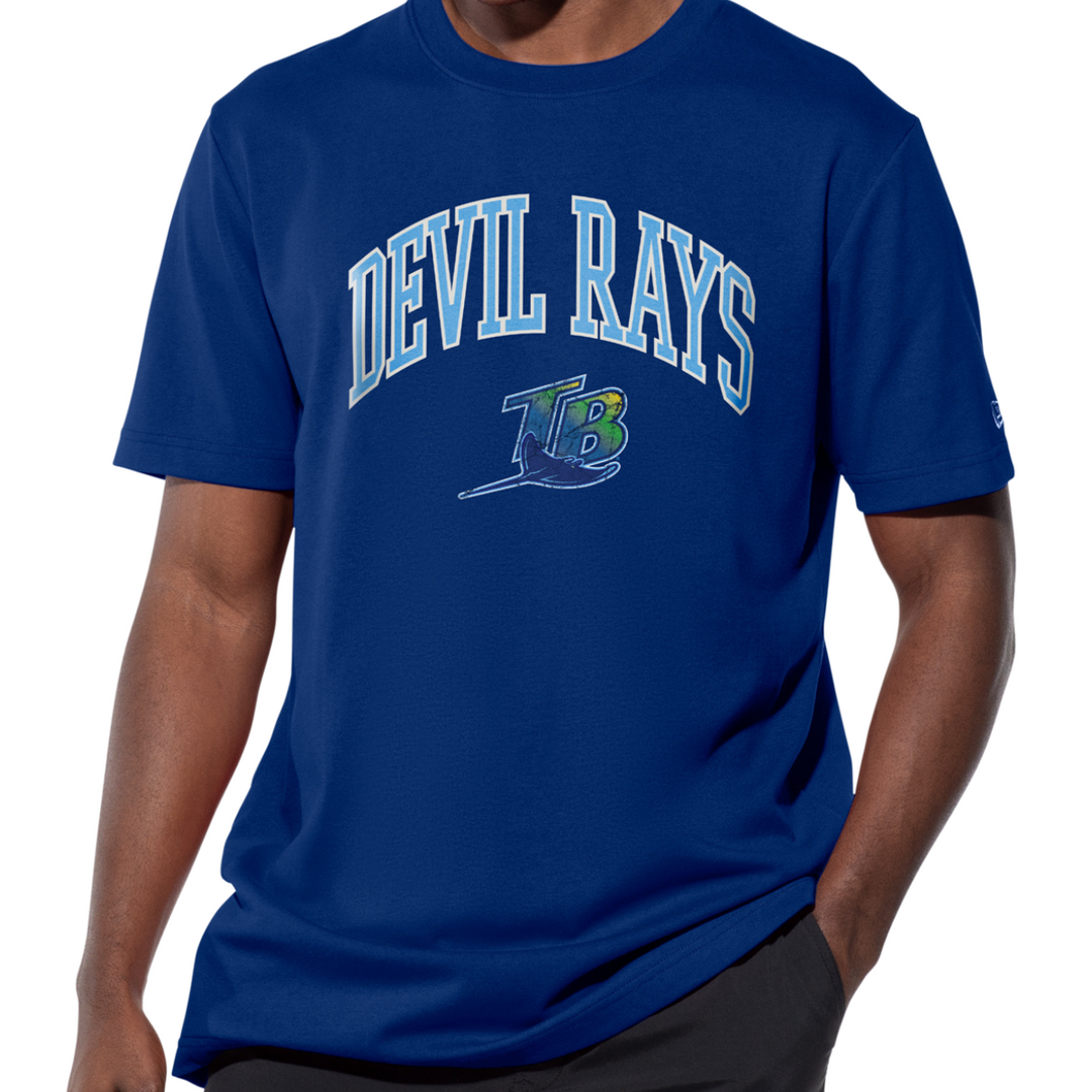 Rays Men's New Era Batting Practice Devil Rays Coop T-Shirt