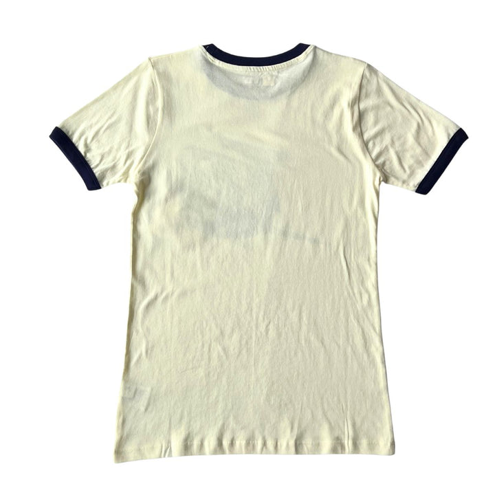 Rays Women's New Era Cream Coop Ringer T-Shirt
