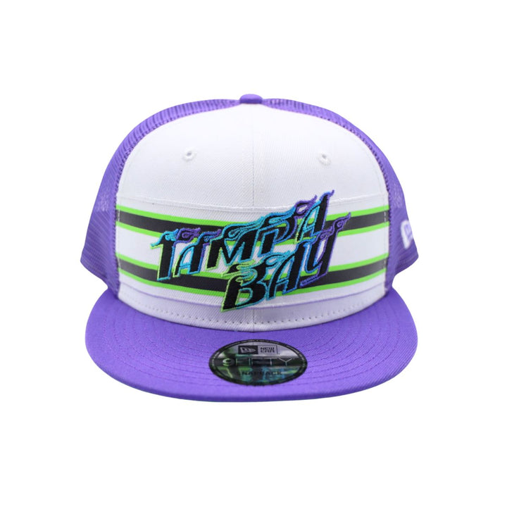 Rays New Era Purple White City Connect Tampa Bay 9Fifty Snapback Hat