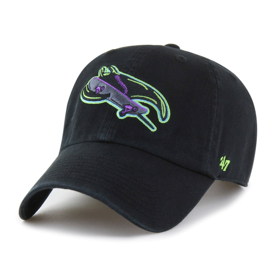 Rays '47 Brand Black City Connect Skateray Clean Up Adjustable Hat - The Bay Republic | Team Store of the Tampa Bay Rays & Rowdies