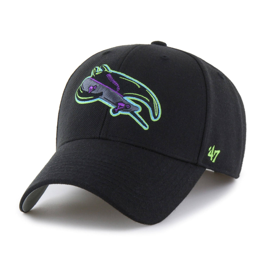 Rays '47 Brand Black City Connect Skateray MVP Adjustable Hat - The Bay Republic | Team Store of the Tampa Bay Rays & Rowdies