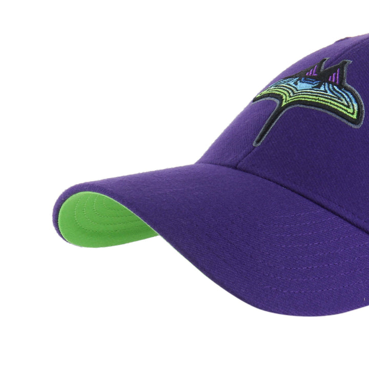 Rays '47 Brand Purple City Connect Skyray Flames MVP Adjustable Hat - The Bay Republic | Team Store of the Tampa Bay Rays & Rowdies