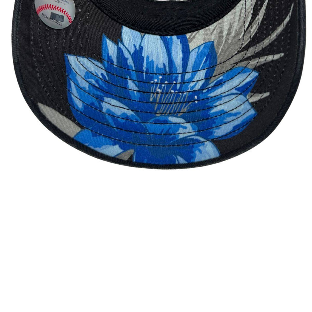 RAYS BLACK TB FLORAL UNDER VISOR 47 BRAND CLEAN UP ADJUSTABLE HAT - The Bay Republic | Team Store of the Tampa Bay Rays & Rowdies