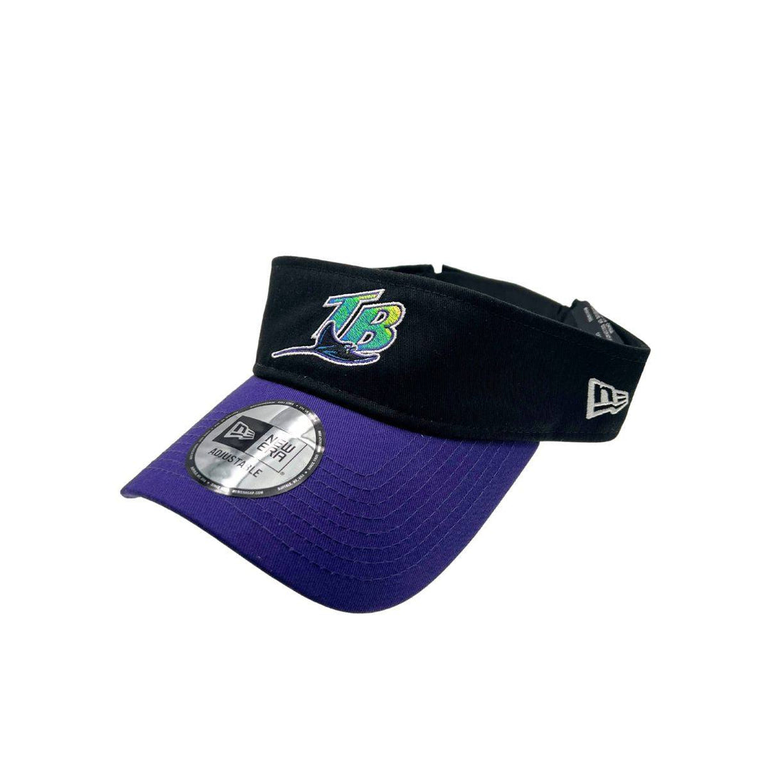 RAYS BLACK WITH PURPLE BILL DEVIL RAYS COOP NEW ERA VISOR - The Bay Republic | Team Store of the Tampa Bay Rays & Rowdies