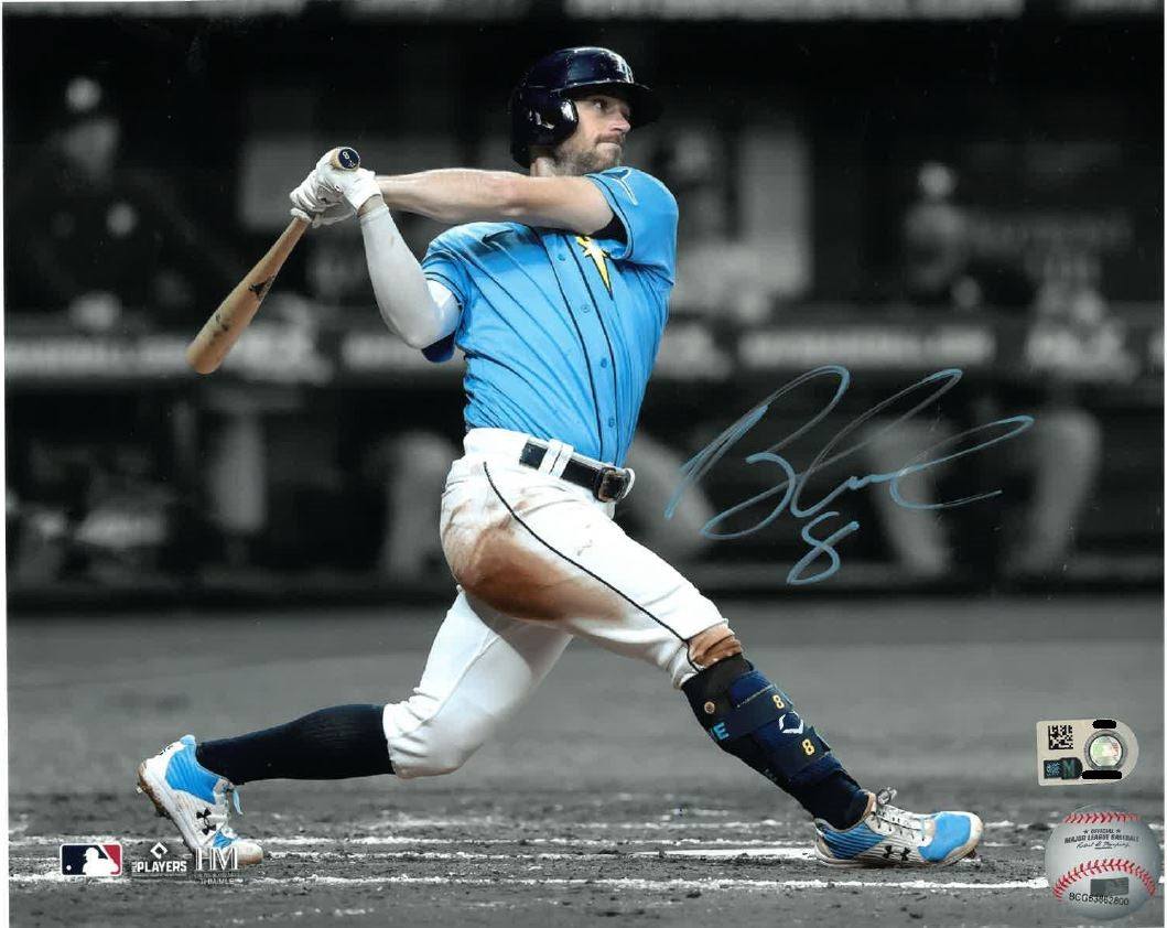 RAYS BRANDON LOWE AUTOGRAPHED COLOR POP PHOTO - The Bay Republic | Team Store of the Tampa Bay Rays & Rowdies
