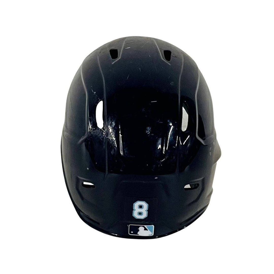 RAYS BRANDON LOWE GAME USED AUTOGRAPHED TB BATTING HELMET - The Bay Republic | Team Store of the Tampa Bay Rays & Rowdies