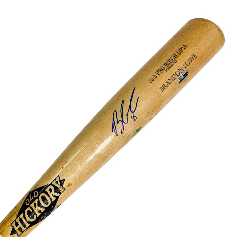 RAYS BRANDON LOWE TEAM ISSUED AUTOGRAPHED BROKEN BAT - The Bay Republic | Team Store of the Tampa Bay Rays & Rowdies