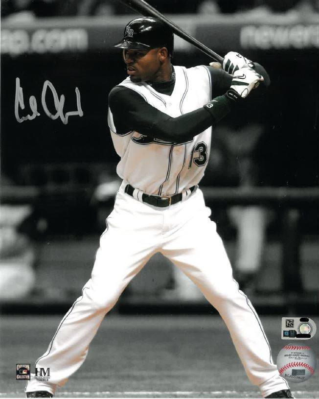 RAYS CARL CRAWFORD AUTOGRAPHED COLOR POP PHOTO - The Bay Republic | Team Store of the Tampa Bay Rays & Rowdies