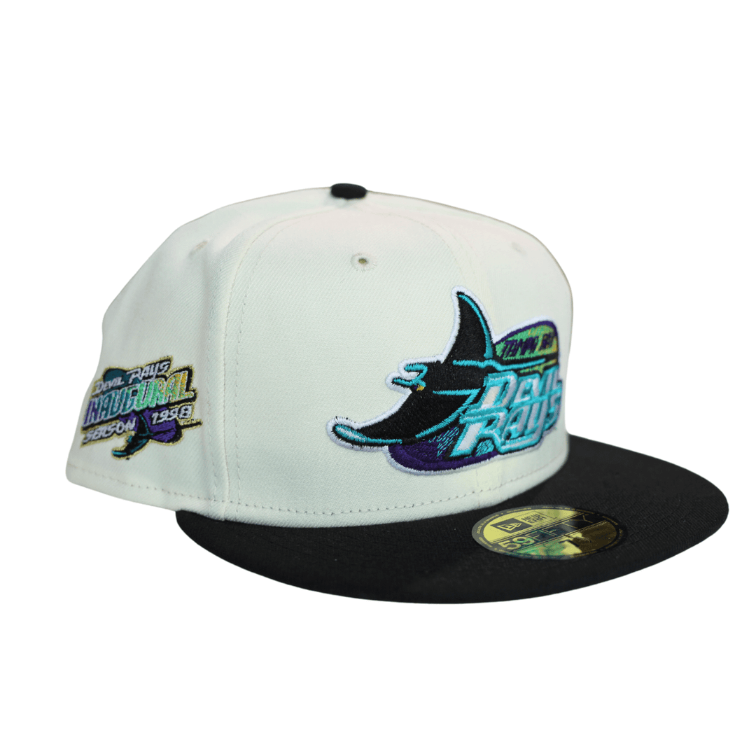 RAYS CHROME BLACK DEVIL RAYS INAUGURAL SEASON 59FIFTY NEW ERA FITTED CAP - The Bay Republic | Team Store of the Tampa Bay Rays & Rowdies