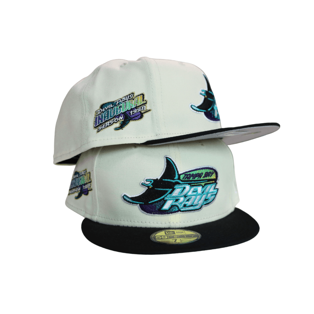 RAYS CHROME BLACK DEVIL RAYS INAUGURAL SEASON 59FIFTY NEW ERA FITTED CAP - The Bay Republic | Team Store of the Tampa Bay Rays & Rowdies