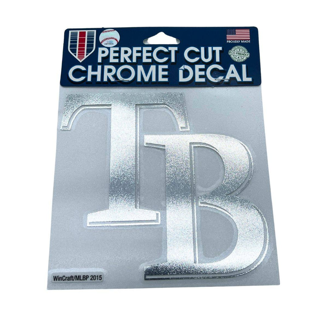 Tb Rays Window Sticker Rays Chrome Silver TB Logo 6x6 Decal – The Bay Republic