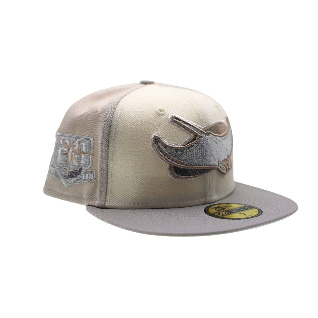 RAYS CHROME WHITE METALLIC DEVIL RAYS ALT 59FIFTY NEW ERA FITTED HAT - The Bay Republic | Team Store of the Tampa Bay Rays & Rowdies