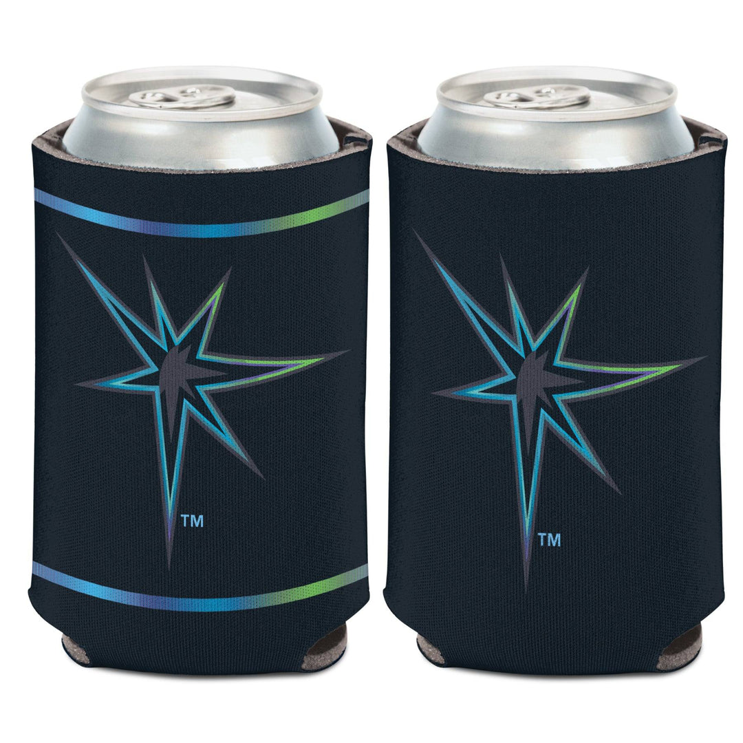 Rays City Connect Charcoal Gradient Burst 2 Sided Can Cooler - The Bay Republic | Team Store of the Tampa Bay Rays & Rowdies