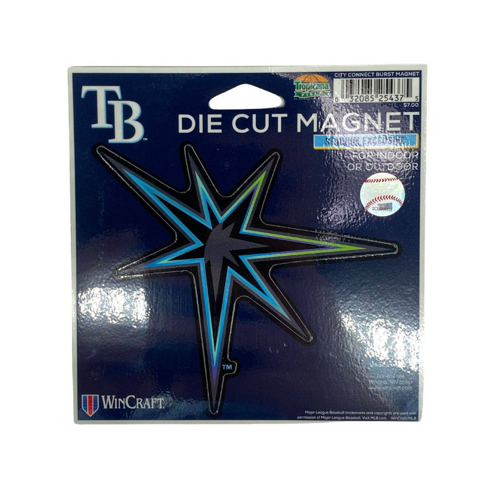 Rays City Connect Die Cut Burst Logo 5x5 Magnet - The Bay Republic | Team Store of the Tampa Bay Rays & Rowdies