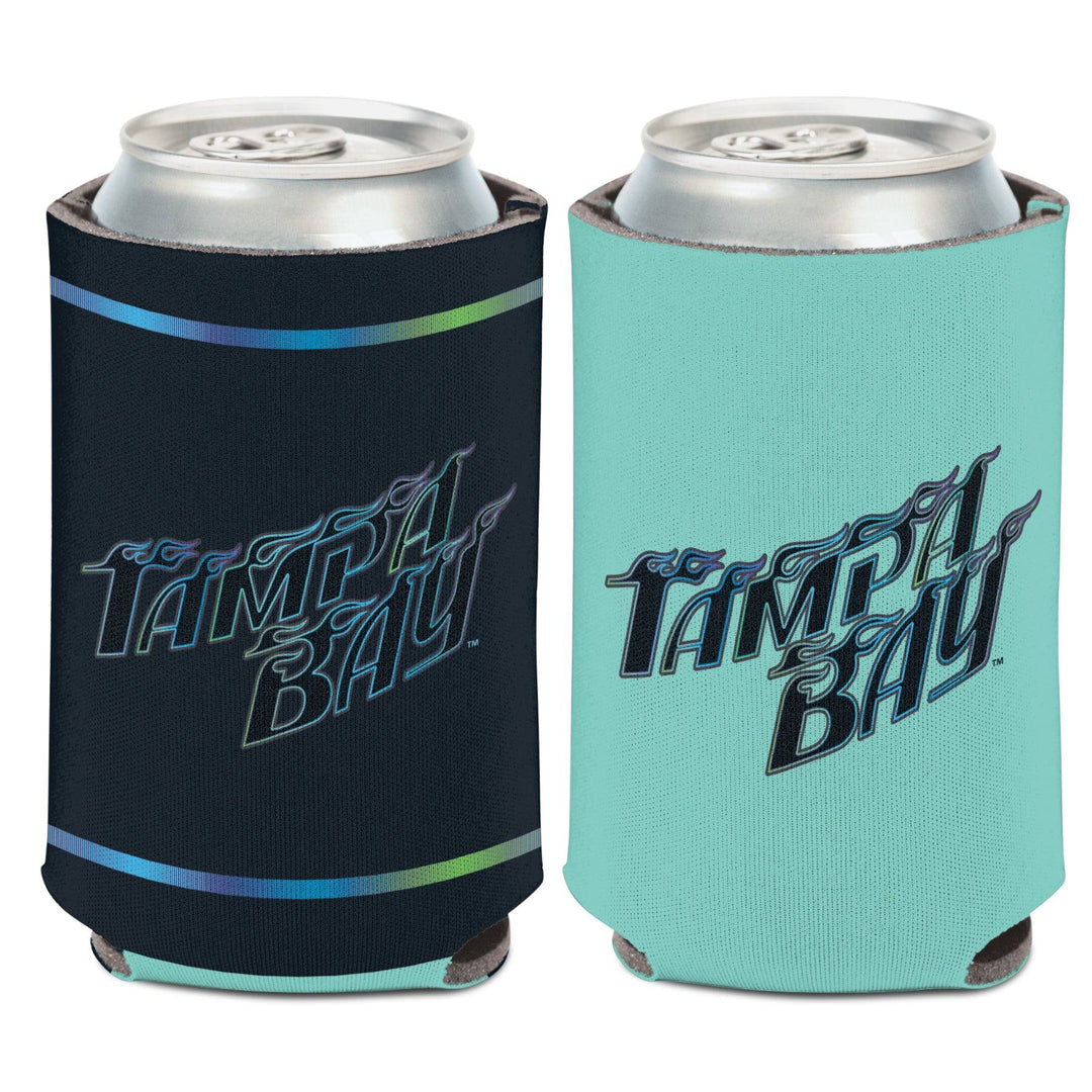 Rays City Connect Seafoam Black Tampa Bay 2 Sided Can Cooler - The Bay Republic | Team Store of the Tampa Bay Rays & Rowdies