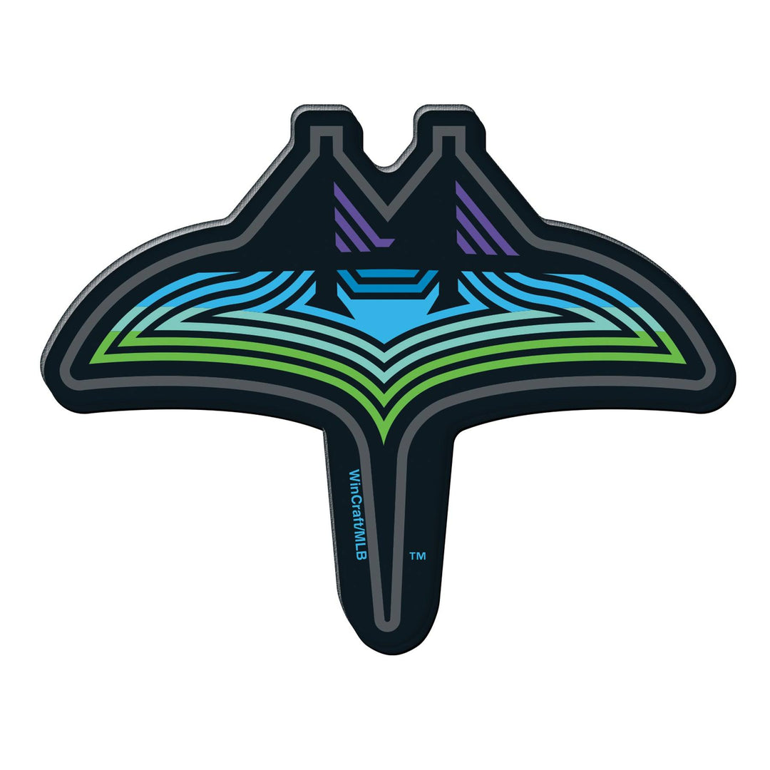 Rays City Connect Skyray Logo 4x4 Acrylic Magnet - The Bay Republic | Team Store of the Tampa Bay Rays & Rowdies