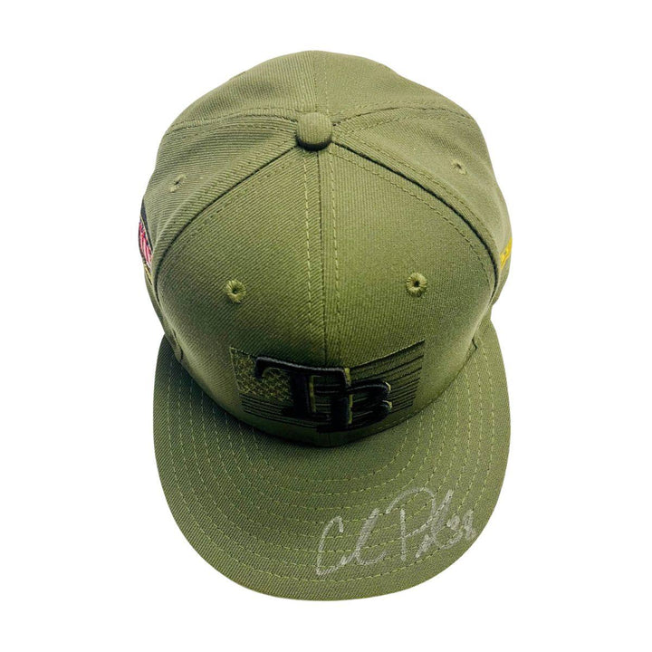 Rays Colin Poche Game Used Authentic Autographed Armed Forces Day Hat - The Bay Republic | Team Store of the Tampa Bay Rays & Rowdies