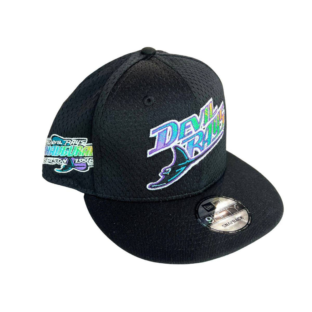 RAYS DEVIL RAYS POST UP PIN INAUGURAL SIDE PATCH NEW ERA SNAPBACK HAT - The Bay Republic | Team Store of the Tampa Bay Rays & Rowdies