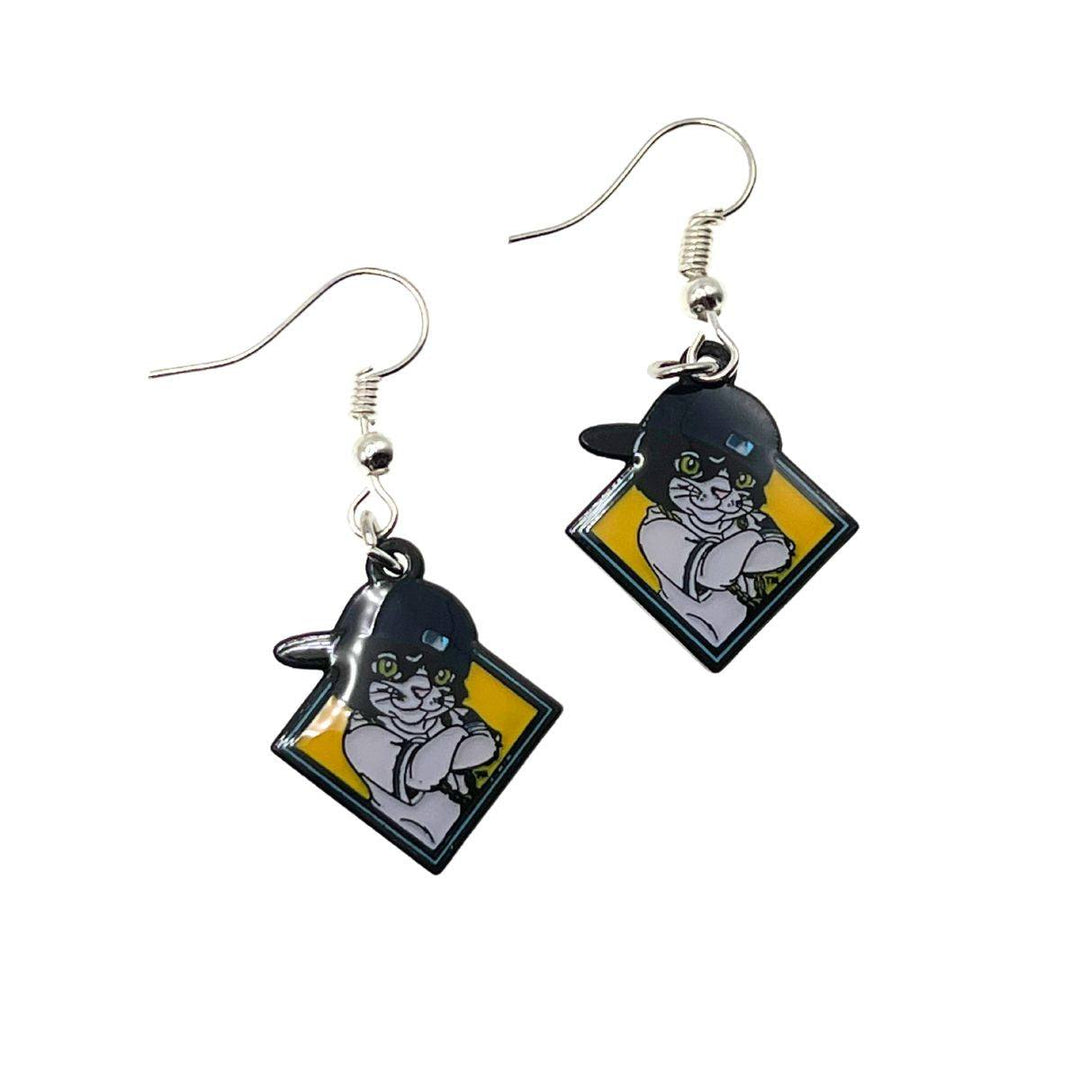 RAYS DJ KITTY EARRINGS - The Bay Republic | Team Store of the Tampa Bay Rays & Rowdies
