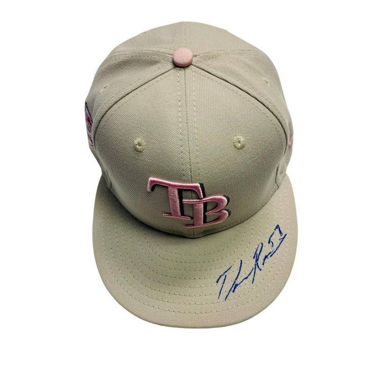 Rays Drew Rasmussen Team Issued Authentic Autographed Mother’s Day Hat - The Bay Republic | Team Store of the Tampa Bay Rays & Rowdies