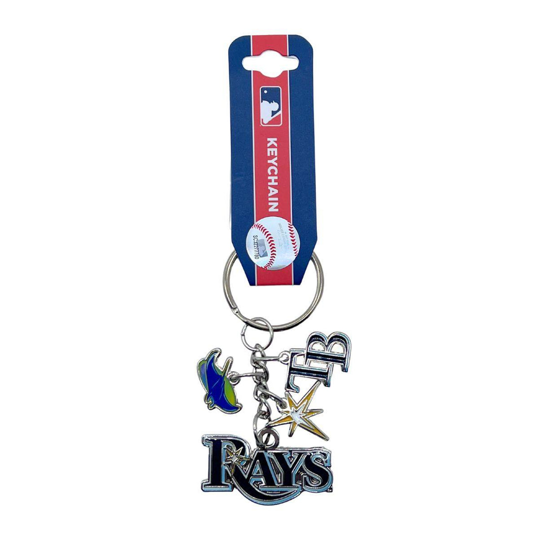 RAYS FOUR LOGOS CHARM KEYCHAIN - The Bay Republic | Team Store of the Tampa Bay Rays & Rowdies
