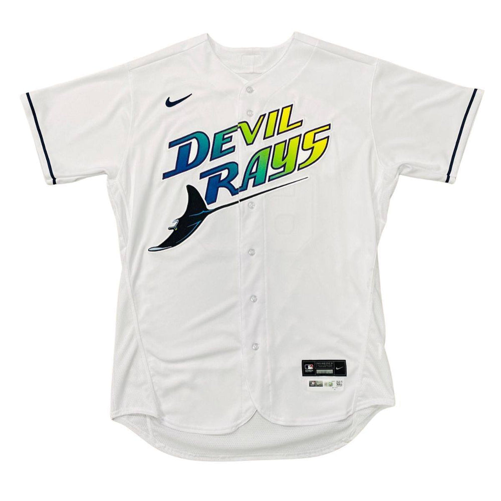 Rays Garrett Cleavinger Team Issued Authentic Autographed Devil Rays Jersey - The Bay Republic | Team Store of the Tampa Bay Rays & Rowdies