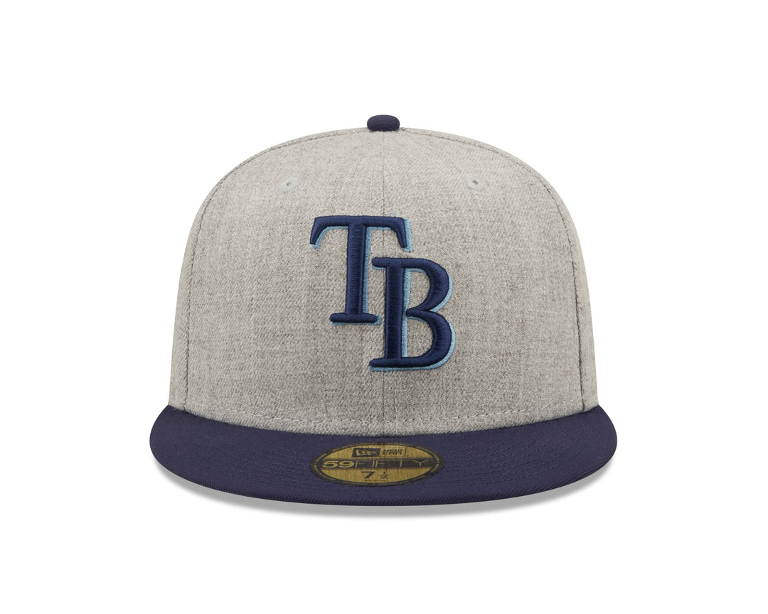 RAYS GREY AND BLUE TB 5950 NEW ERA FITTED CAP - The Bay Republic | Team Store of the Tampa Bay Rays & Rowdies