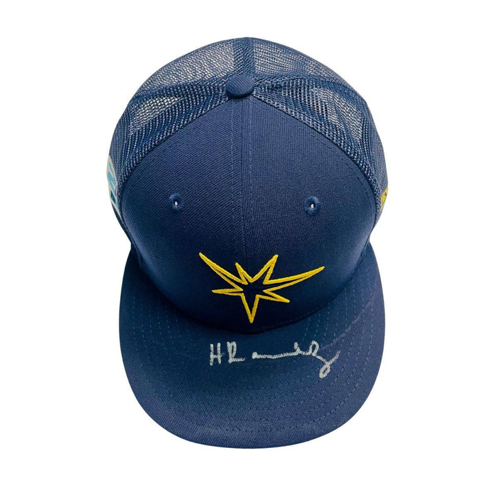 Rays Harold Ramirez Team Issued Authentic Autographed Spring Training Hat - The Bay Republic | Team Store of the Tampa Bay Rays & Rowdies